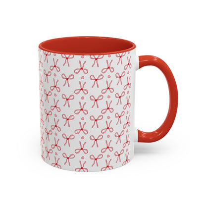 Pretty Pink Bows Accent Coffee Mug