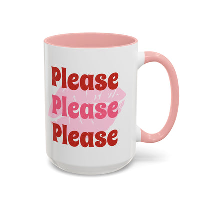 Please Please Please Accent Coffee Mug