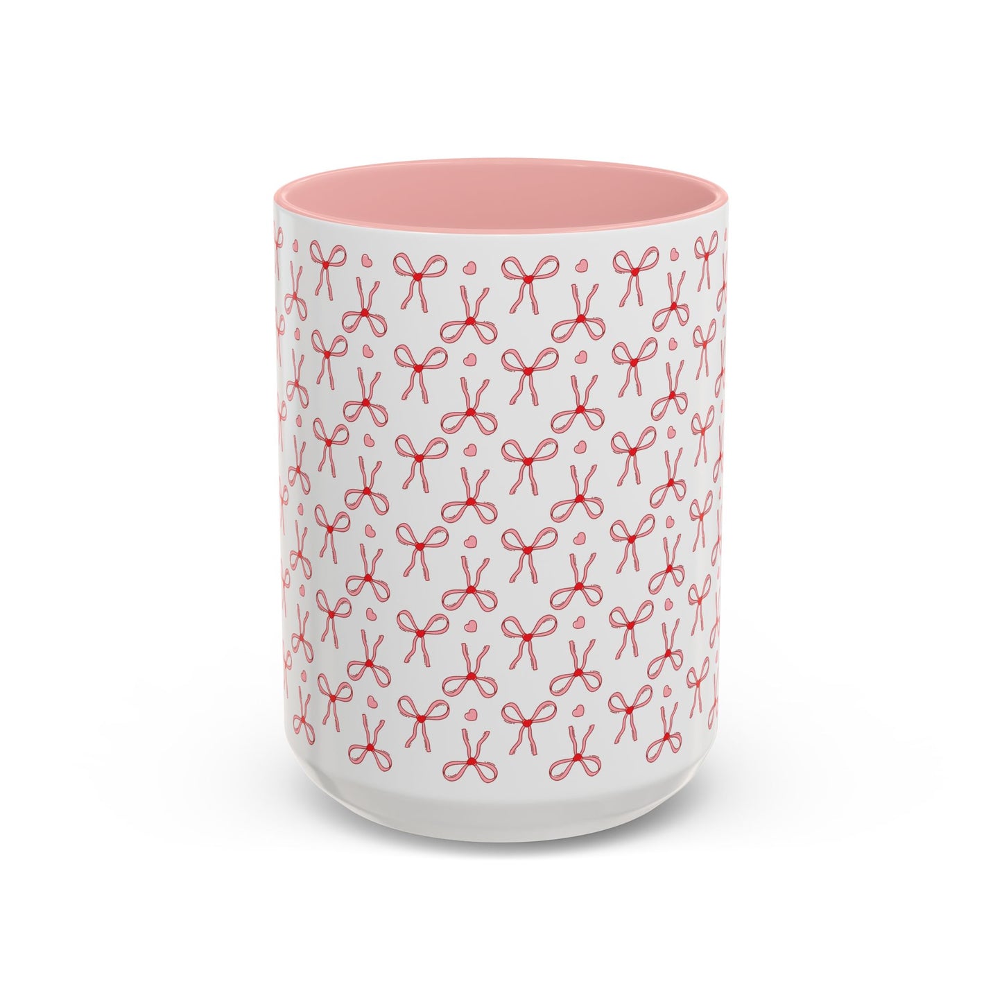 Pretty Pink Bows Accent Coffee Mug