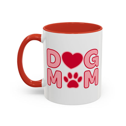 Dog Mom Accent Coffee Mug