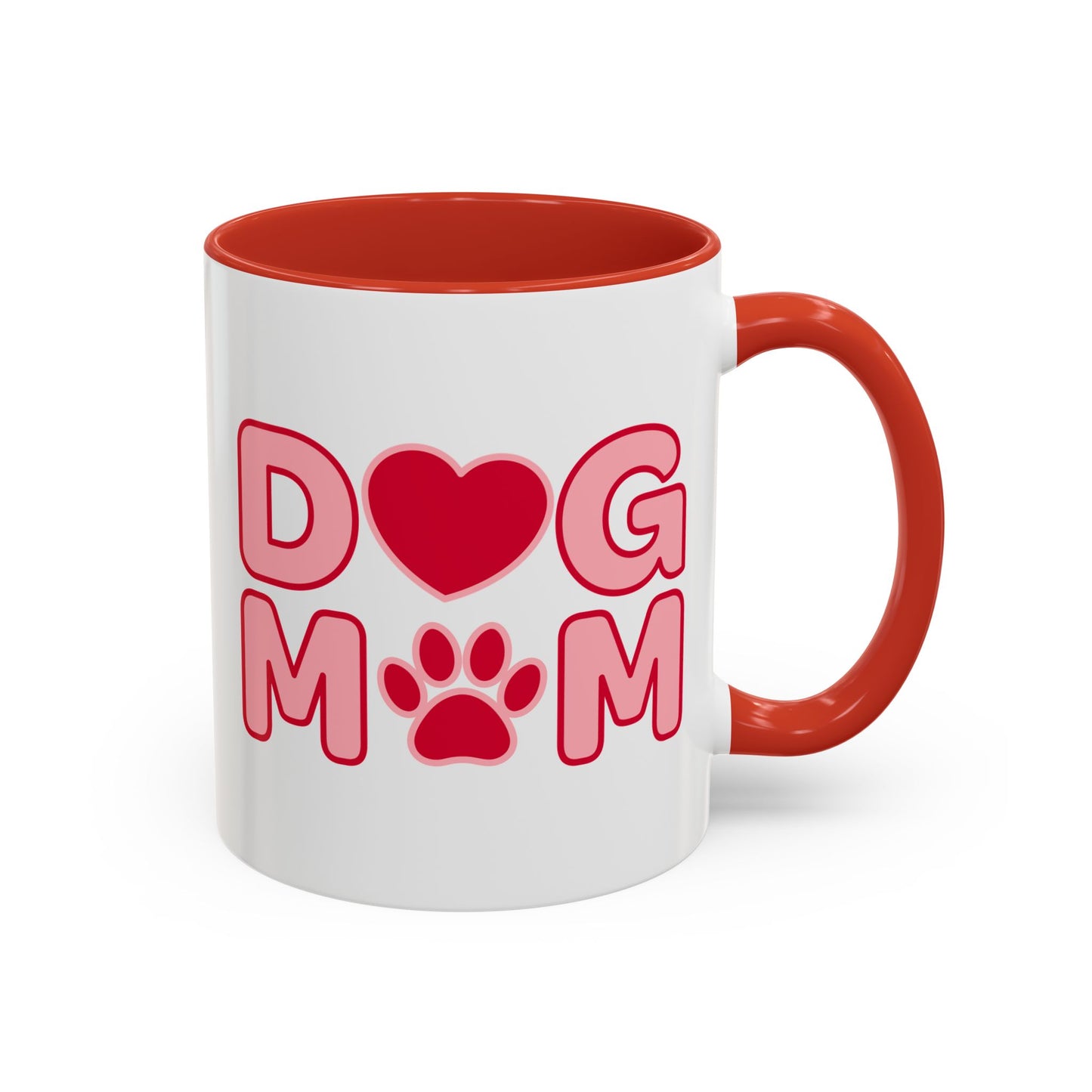 Dog Mom Accent Coffee Mug