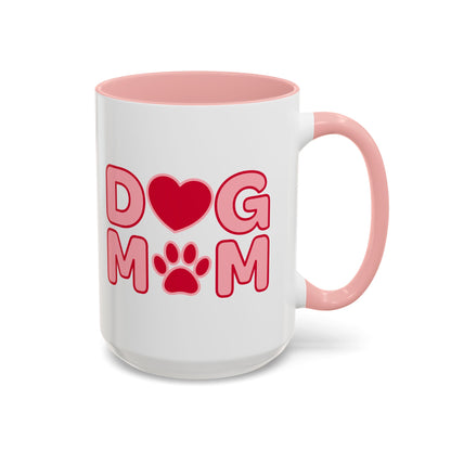 Dog Mom Accent Coffee Mug