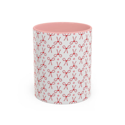 Pretty Pink Bows Accent Coffee Mug