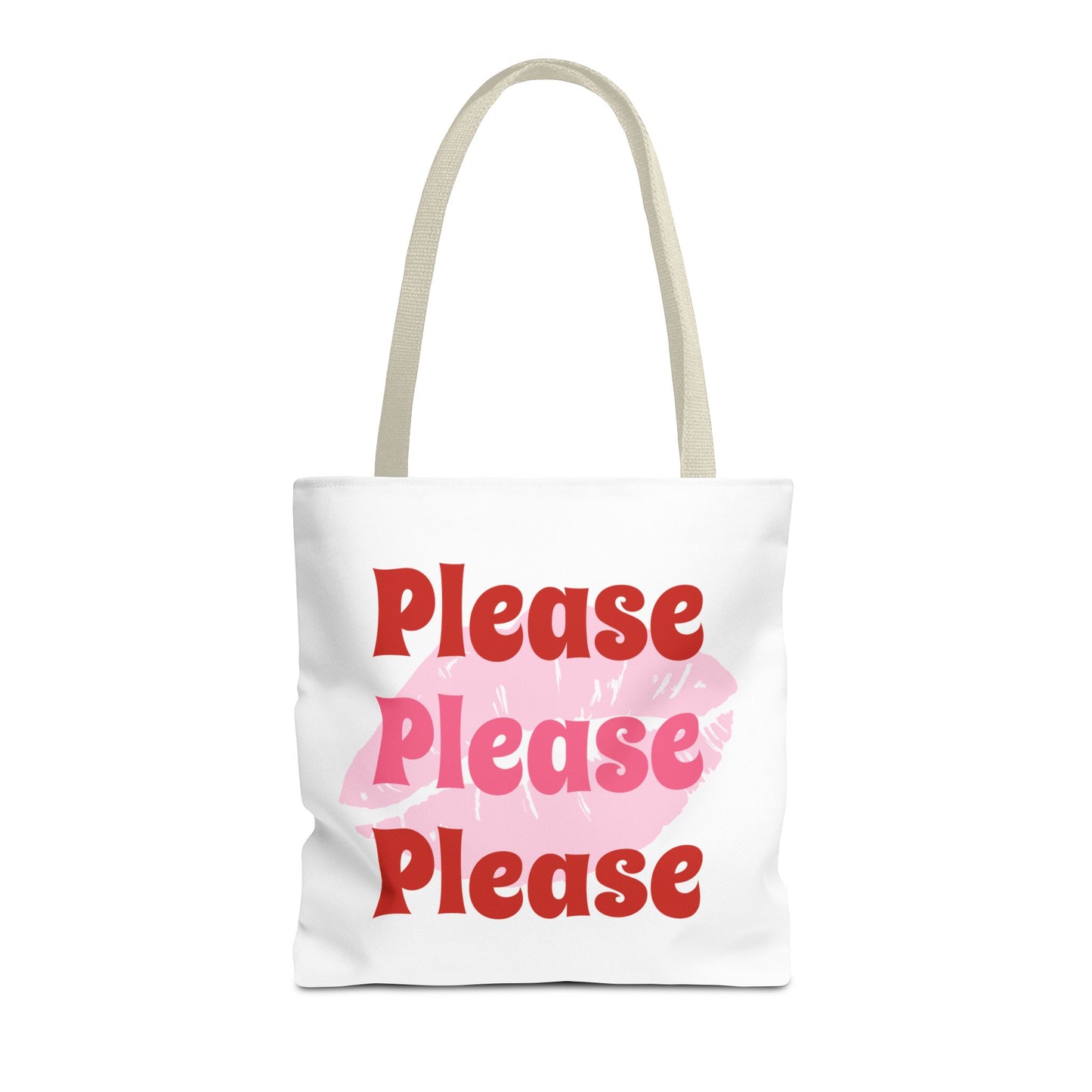 PLEASE PLEASE PLEASE Kiss Tote Bag