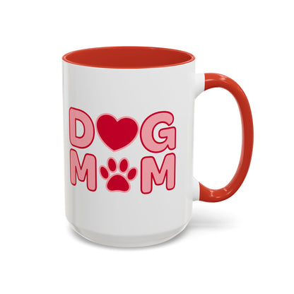 Dog Mom Accent Coffee Mug