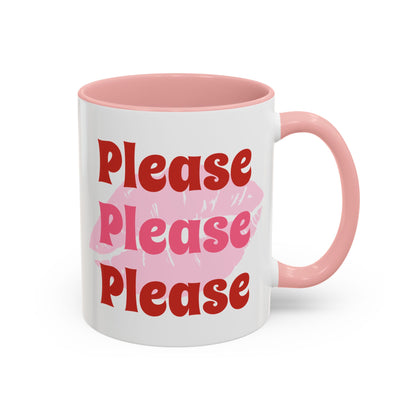 Please Please Please Accent Coffee Mug