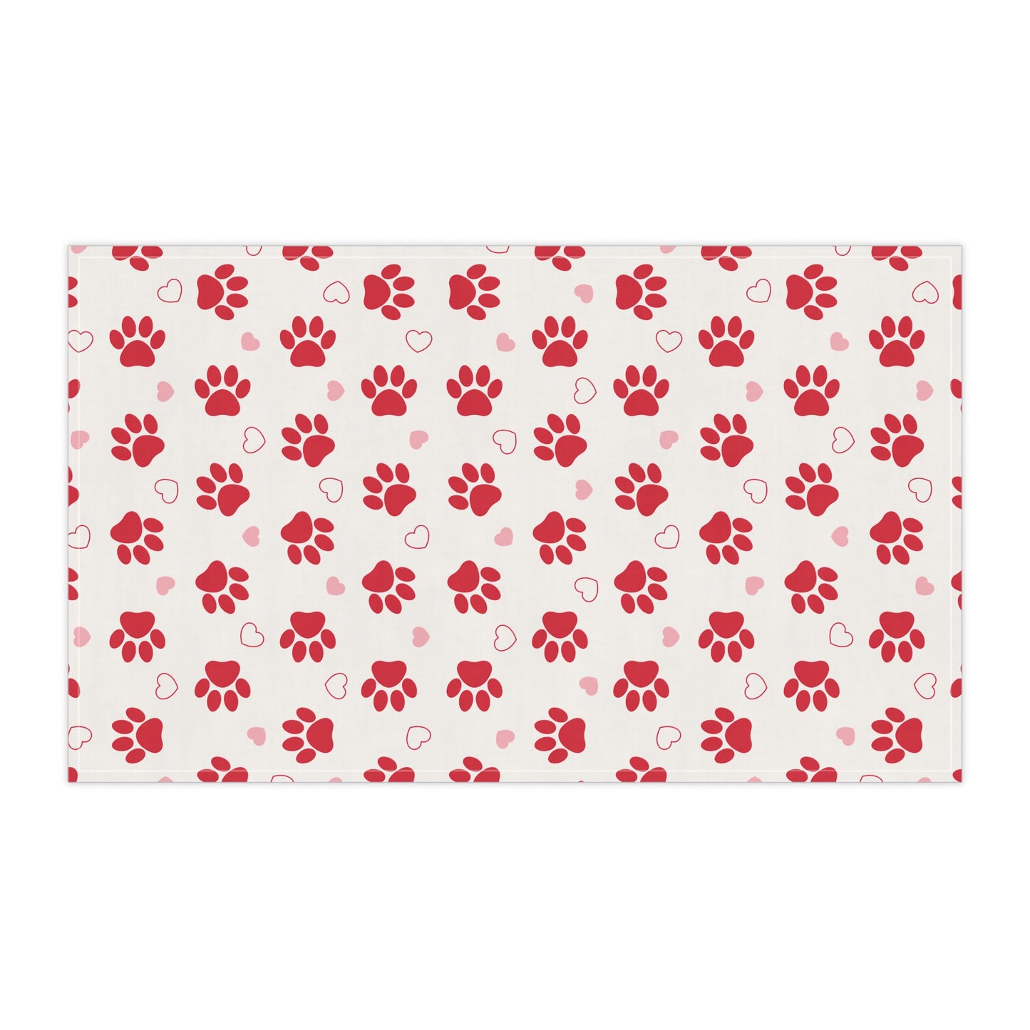 Dog Mom pink and red Tea Towels