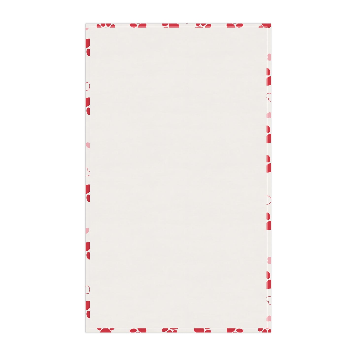 Dog Mom pink and red Tea Towels