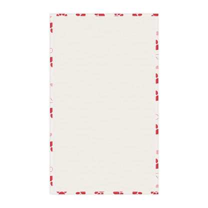 Dog Mom pink and red Tea Towels